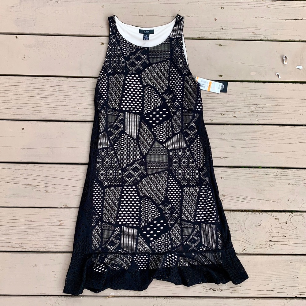 Macy’s Alfani Black Lace Cocktail Dress